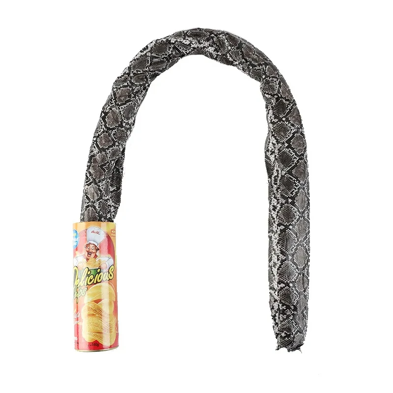 Funny Prank Toys Joke Items for Adults Potato Chip Can Jump Spring Snake Toy April Fool Day Halloween Party Decoration Trick