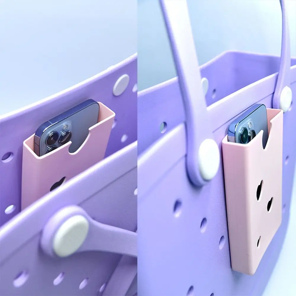 Phone Holder Compatible with Beach Bag Soft Silicone Accessories Charms Inserts for Organizing Device Lipstick Keychain