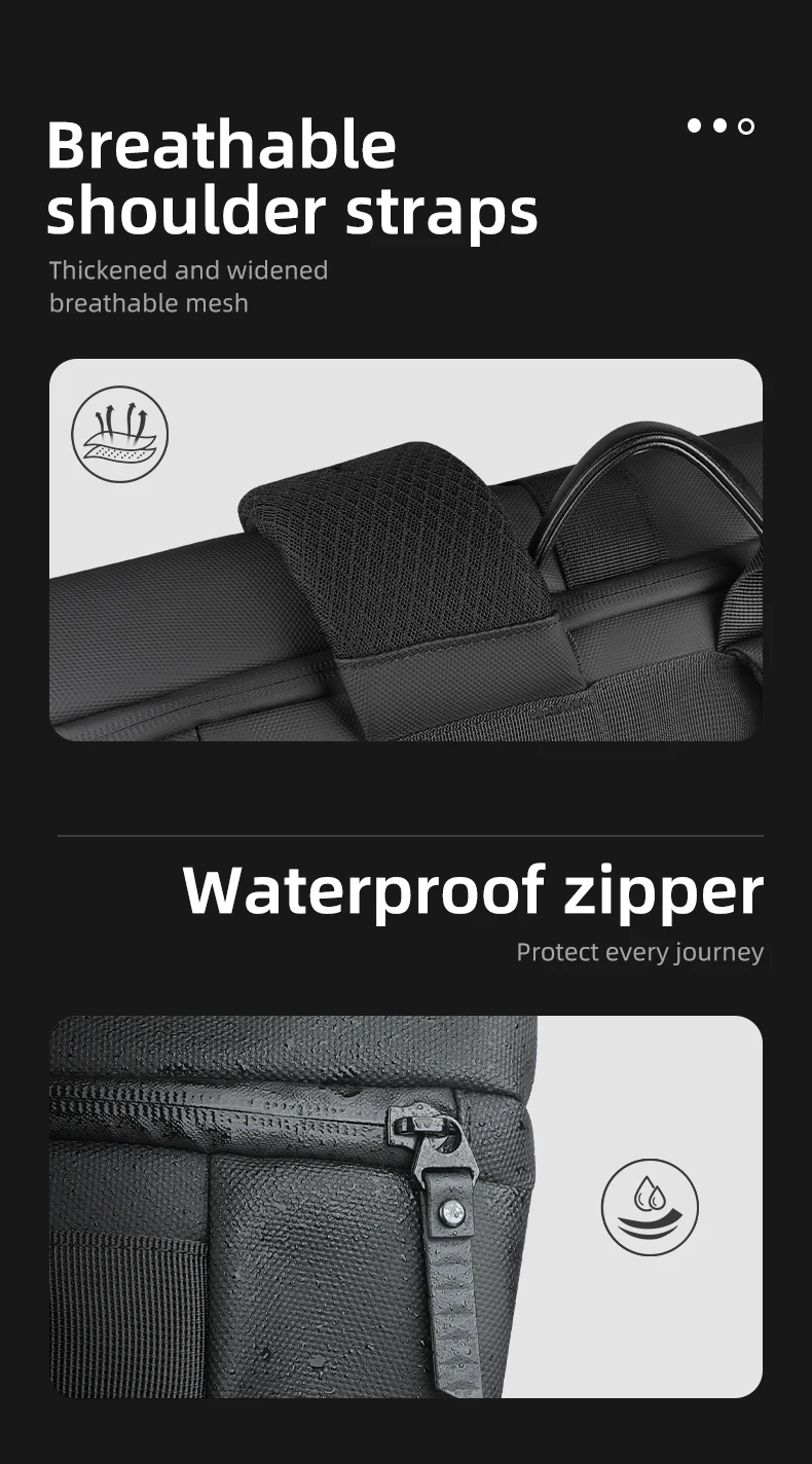 HK Waterproof Roll-Top Backpack for Men Large Capacity Expandable 17 Inch Laptop Bag Leisure Travel Backpack Hiking Camping Bags