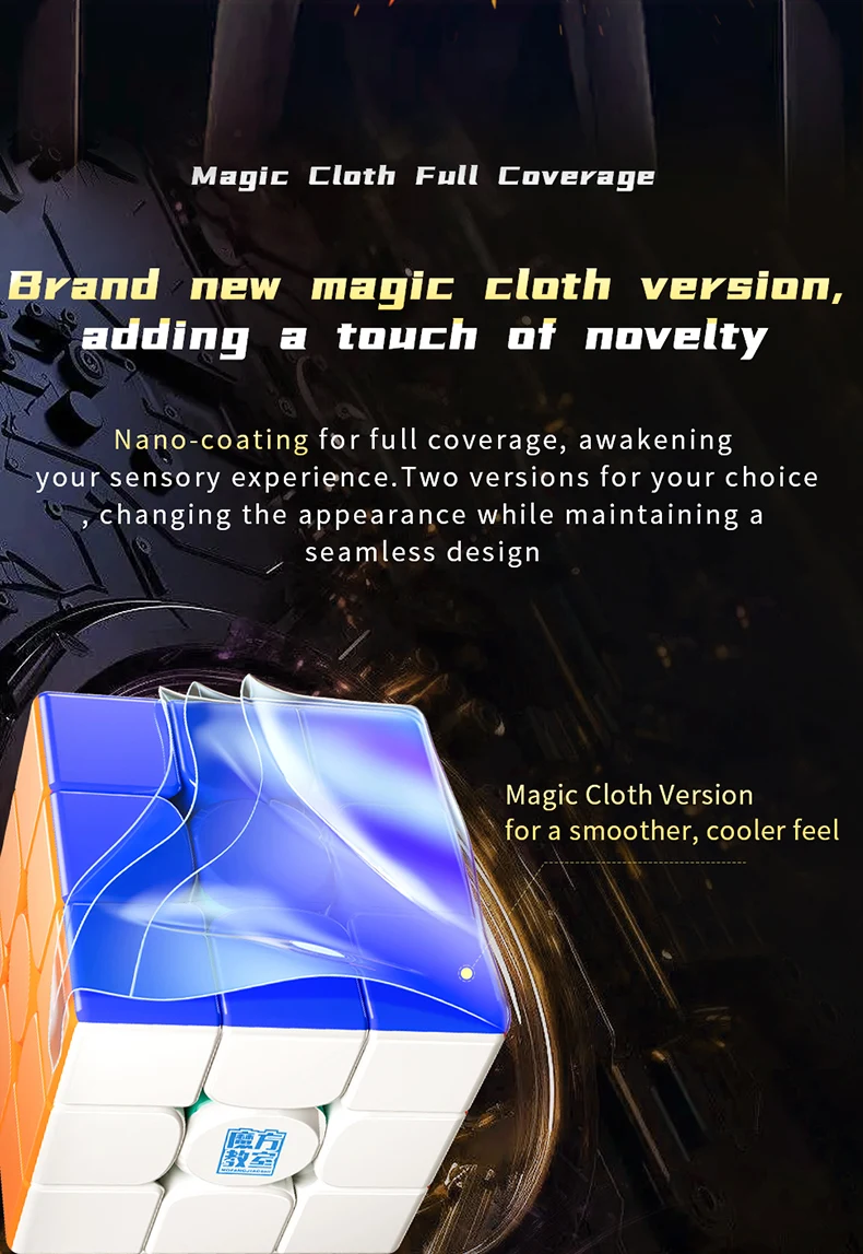 NEW 2023 MoYu RS3M V5 3X3 Magnetic Magic Speed Cube Stickerless Professional Fidget Toys RS3 M V5 Cubo Magico Puzzle