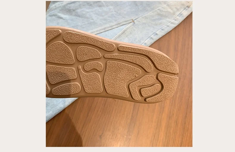 Autumn/Winter Fashion Trend Women's Casual Shoes College Style Wide Toe Soft Comfortable Flat Shoes Outdoor Casual Sports Shoes