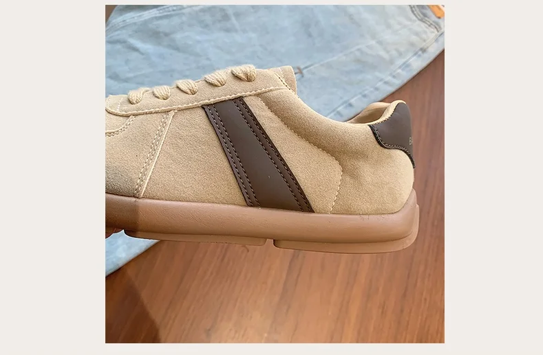Autumn/Winter Fashion Trend Women's Casual Shoes College Style Wide Toe Soft Comfortable Flat Shoes Outdoor Casual Sports Shoes