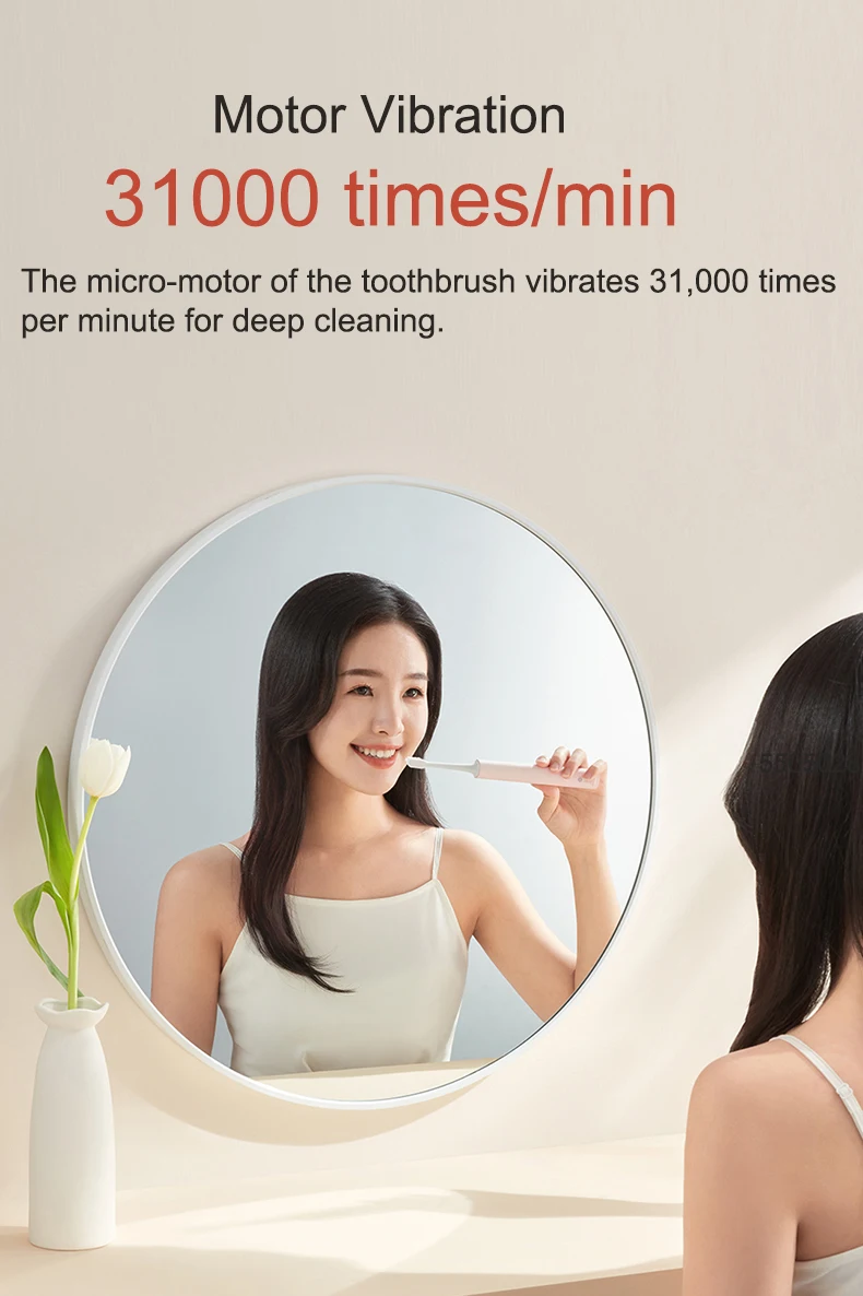 XIAOMI Mijia Sonic Electric Toothbrush T200 - Smart 2 Modes Effective Cleaning Rechargeable IPX7 Waterproof Teeth Brush Original