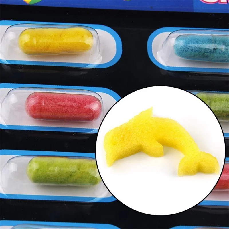 Bubble Swelling Capsules Bath Toy Absorbent Sponge That Grow Larger When Exposed To Water Small Animal Children's Cognitive Toys