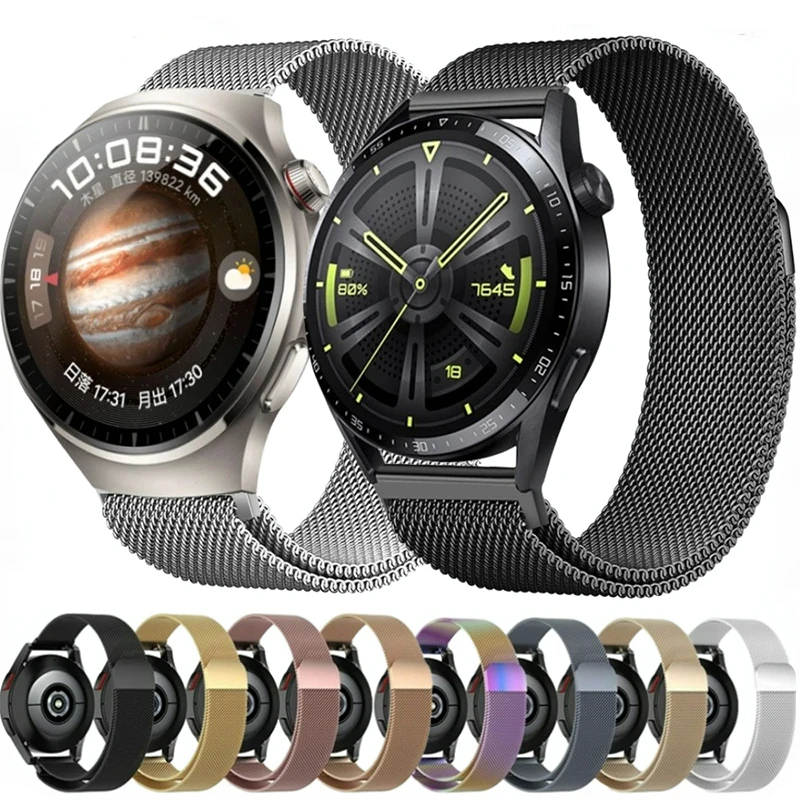 22mm 20mm Strap for Samsung Galaxy Watch 7/6/5/4 44mm/40mm Magnetic Loop Bracelet Galaxy Watch 4/6 Classic 47mm 46mm Metal Band
