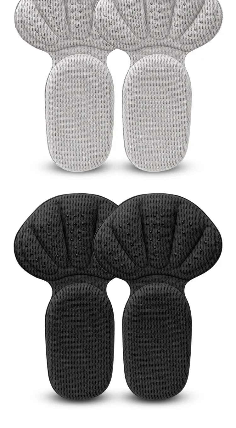 Heel Stickers Sneakers Heel Protection Pads Pain Relief Shoe Size Reducer Half Cushion Heel Inserts T-Shaped Shoe Foot Care Pad