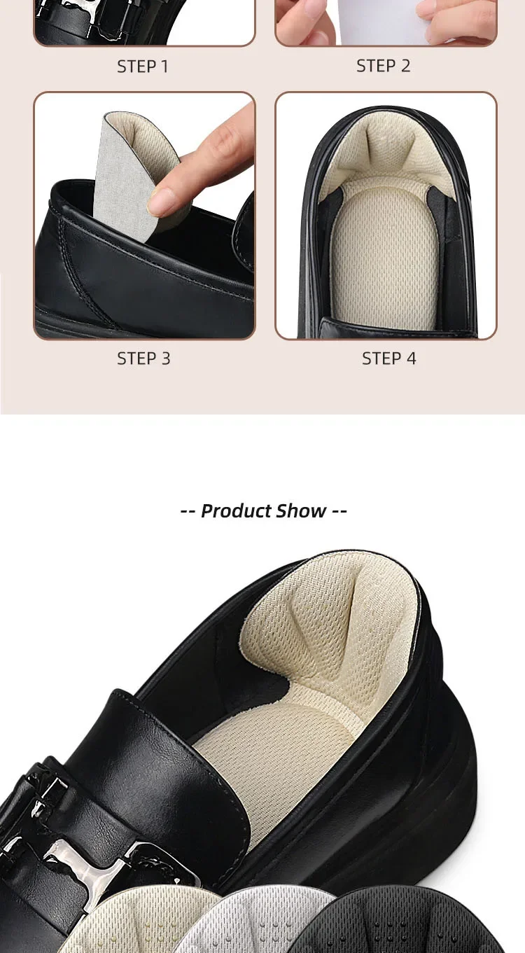 Heel Stickers Sneakers Heel Protection Pads Pain Relief Shoe Size Reducer Half Cushion Heel Inserts T-Shaped Shoe Foot Care Pad