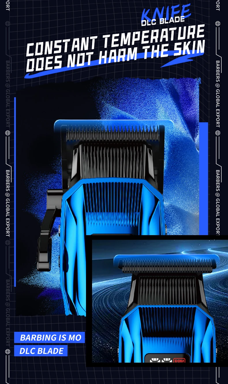 Kemei Trimmer KM-2797 Rechargeable Electric Hair Clippers Set LCD Shaver KM-1112 Dry And Wet Shaving Machine Cordless Kit
