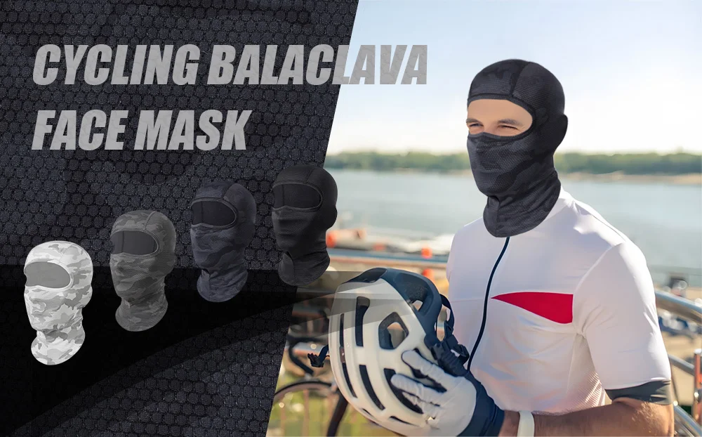 Motorcycle Balaclava Cooling Full Face Mask Summer Breathable Motorbike Riding Hood Neck Cover Motocross Cycling Helmet Headgear