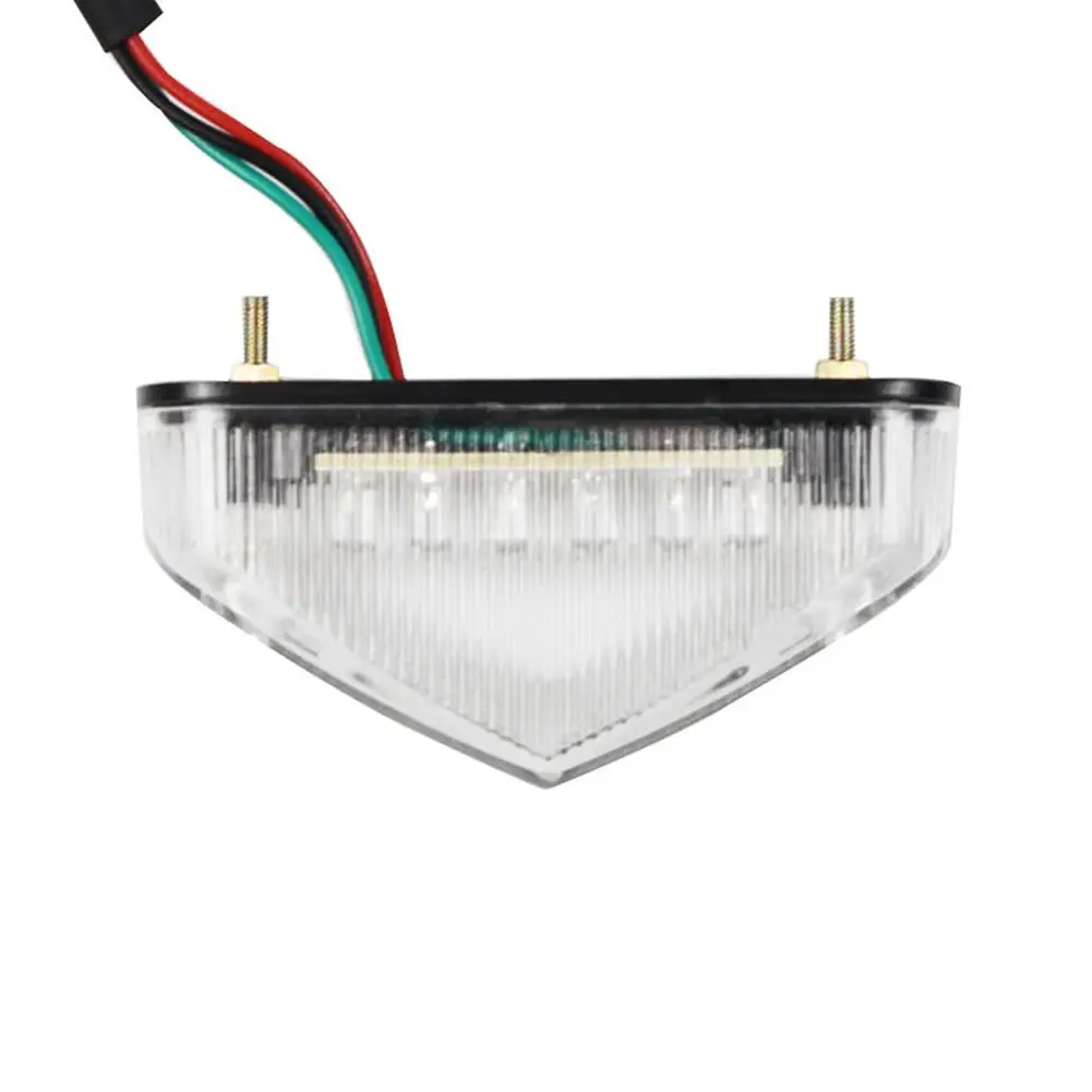 Universal 12V Motorcycle Tail Rear Light Lamp Taillight Motor Brake Stop Lights License Plate Light Parts Dropshipping