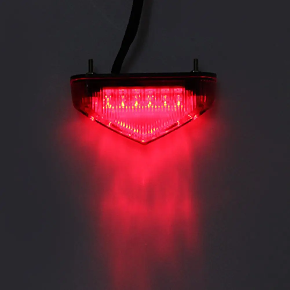 Universal 12V Motorcycle Tail Rear Light Lamp Taillight Motor Brake Stop Lights License Plate Light Parts Dropshipping