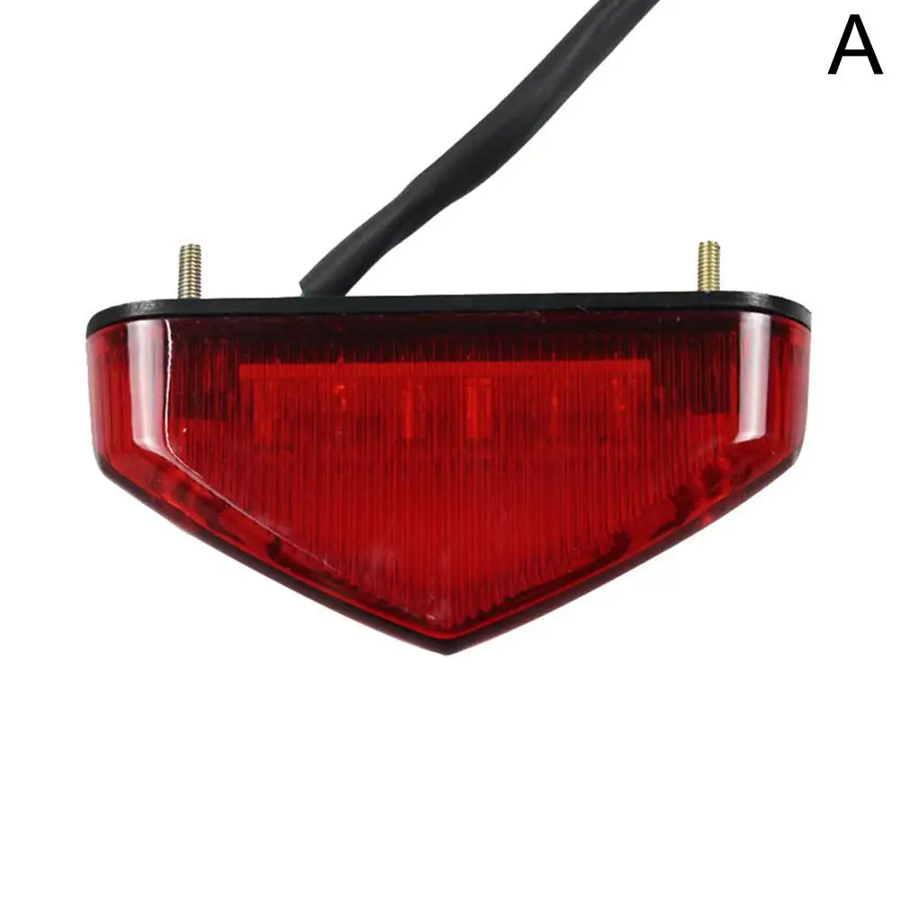 Universal 12V Motorcycle Tail Rear Light Lamp Taillight Motor Brake Stop Lights License Plate Light Parts Dropshipping
