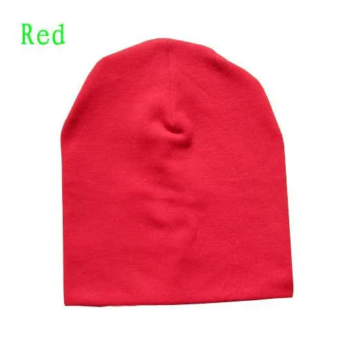 0-3 Years Old Solid Children Knitted Hat Newborn Baby Winter Cotton Warm Cap Spring Autumn Toddler Beanie Boy Girl Hats