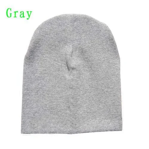 0-3 Years Old Solid Children Knitted Hat Newborn Baby Winter Cotton Warm Cap Spring Autumn Toddler Beanie Boy Girl Hats