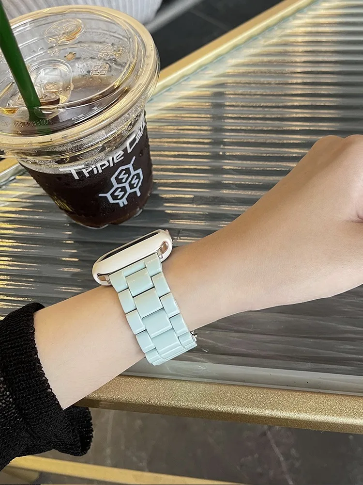 Watch strap+Case+glass For apple watch band 44mm 40mm 38/42mm Candy bracelet iwatch ultra2 49mm serie 9 8 7 6 5 4 3 Se 41mm/45mm
