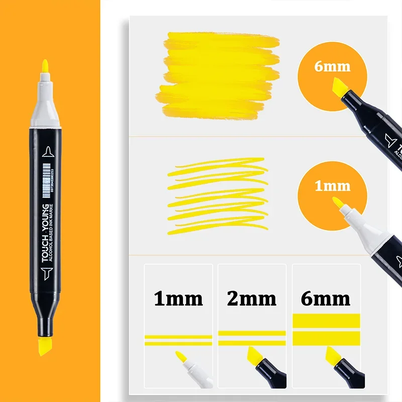 24-80 Colors Artist Double Headed Art Marker Pen Graffiti Manga Sketch Based Soft Brush For School Markers Art Supplies