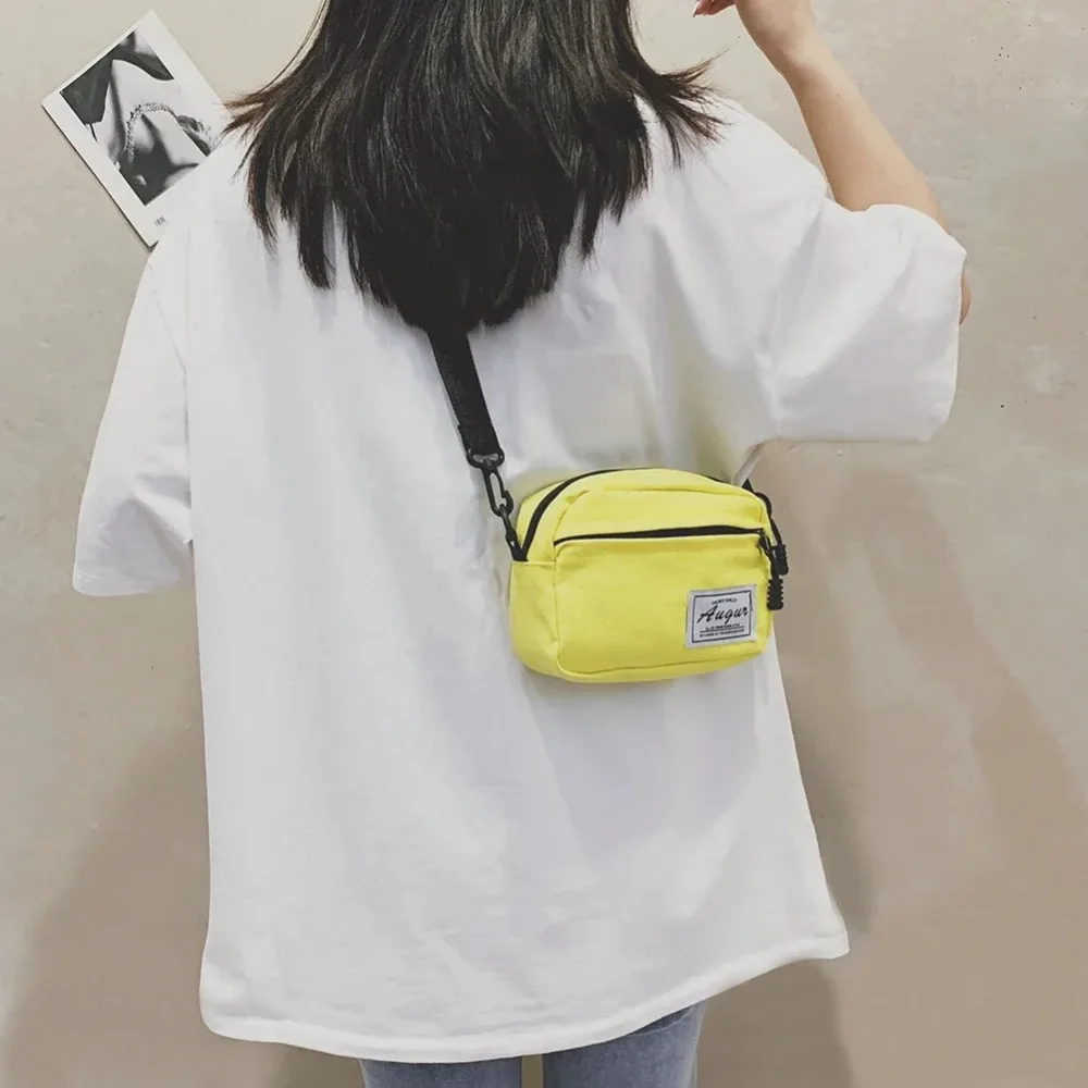 Fashion Women Canvas Patchwork Crossbody Shoulder Messenger Bag Casual Ladies Mini Handbags Purse Phone Bags Wallet Women's Bag