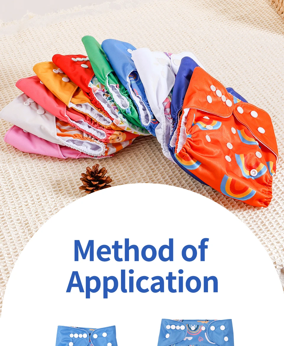 HappyFlute New One Piece Design 3-15KG Baby Soft Suede Cloth Inner Can Be Adjustable &Reusable Diaper Pocket Baby Cloth Diaper