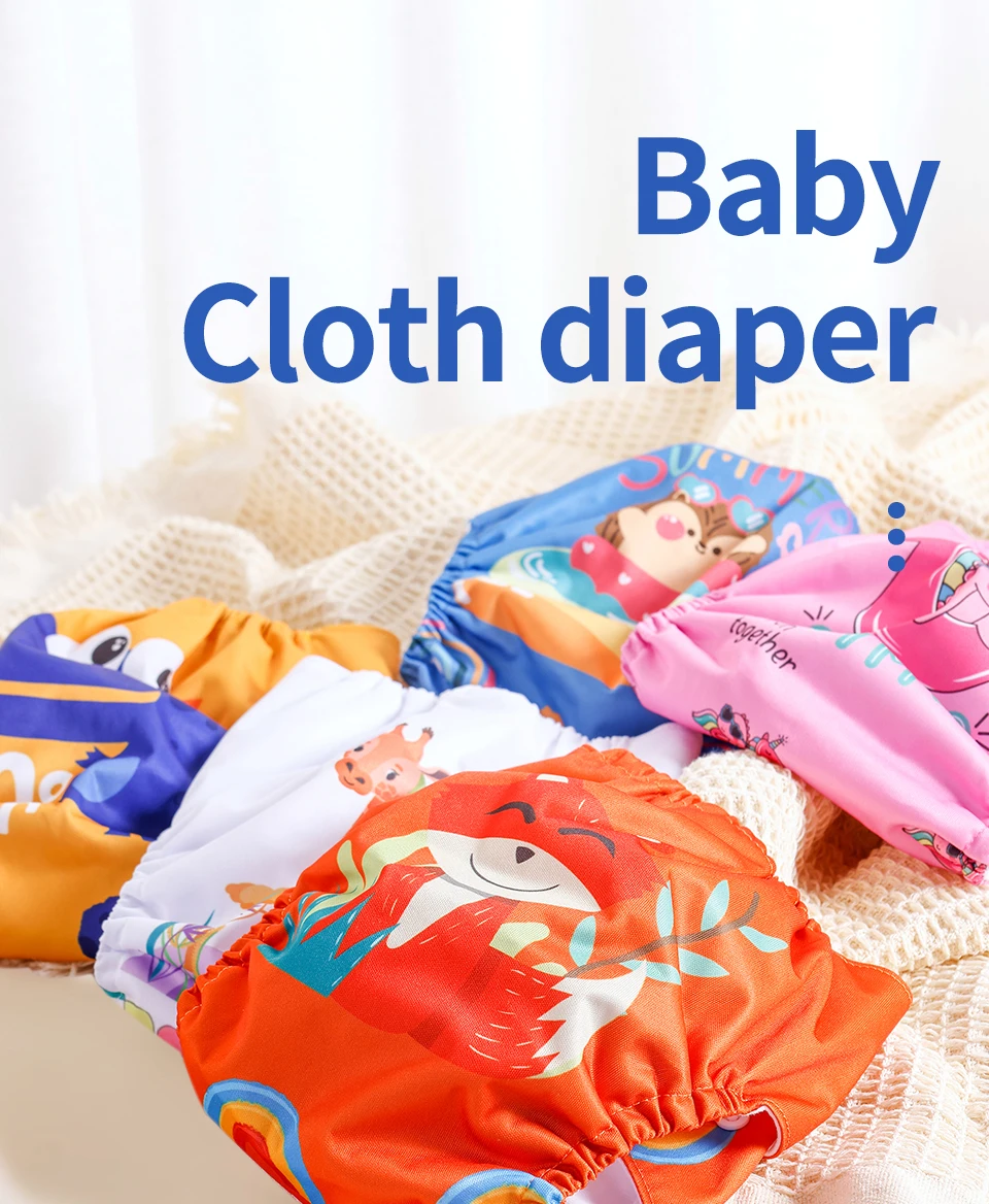 HappyFlute New One Piece Design 3-15KG Baby Soft Suede Cloth Inner Can Be Adjustable &Reusable Diaper Pocket Baby Cloth Diaper
