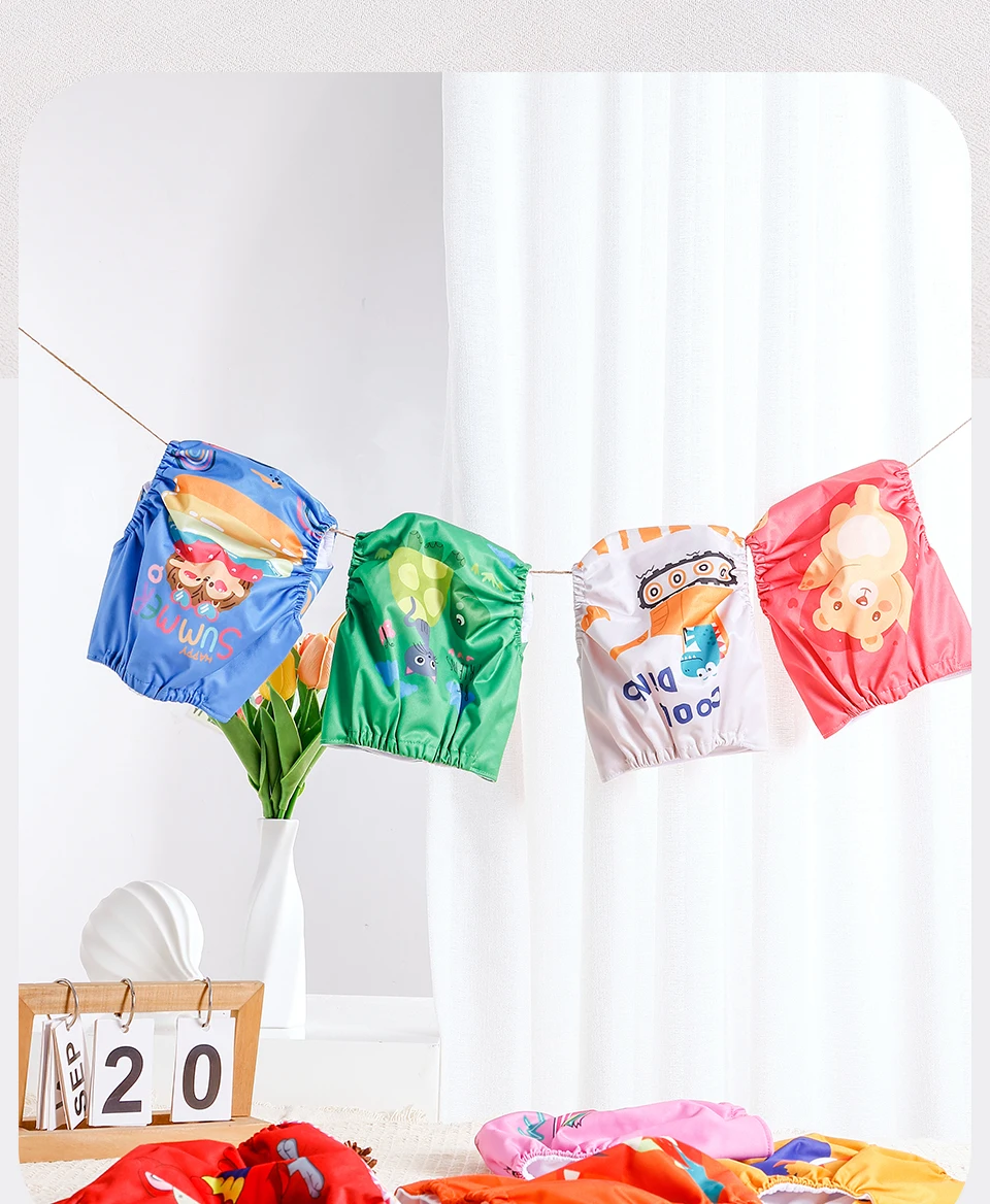 HappyFlute New One Piece Design 3-15KG Baby Soft Suede Cloth Inner Can Be Adjustable &Reusable Diaper Pocket Baby Cloth Diaper