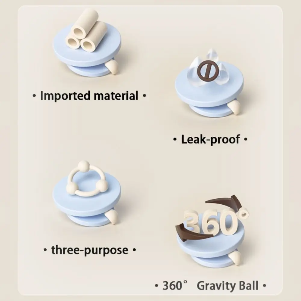 High capacity 240ml/300ml Straw Cup PP Material 5CM Wide Neck Nursing Bottle Anti-Colic BPA Free Milk Bottle Baby Kids