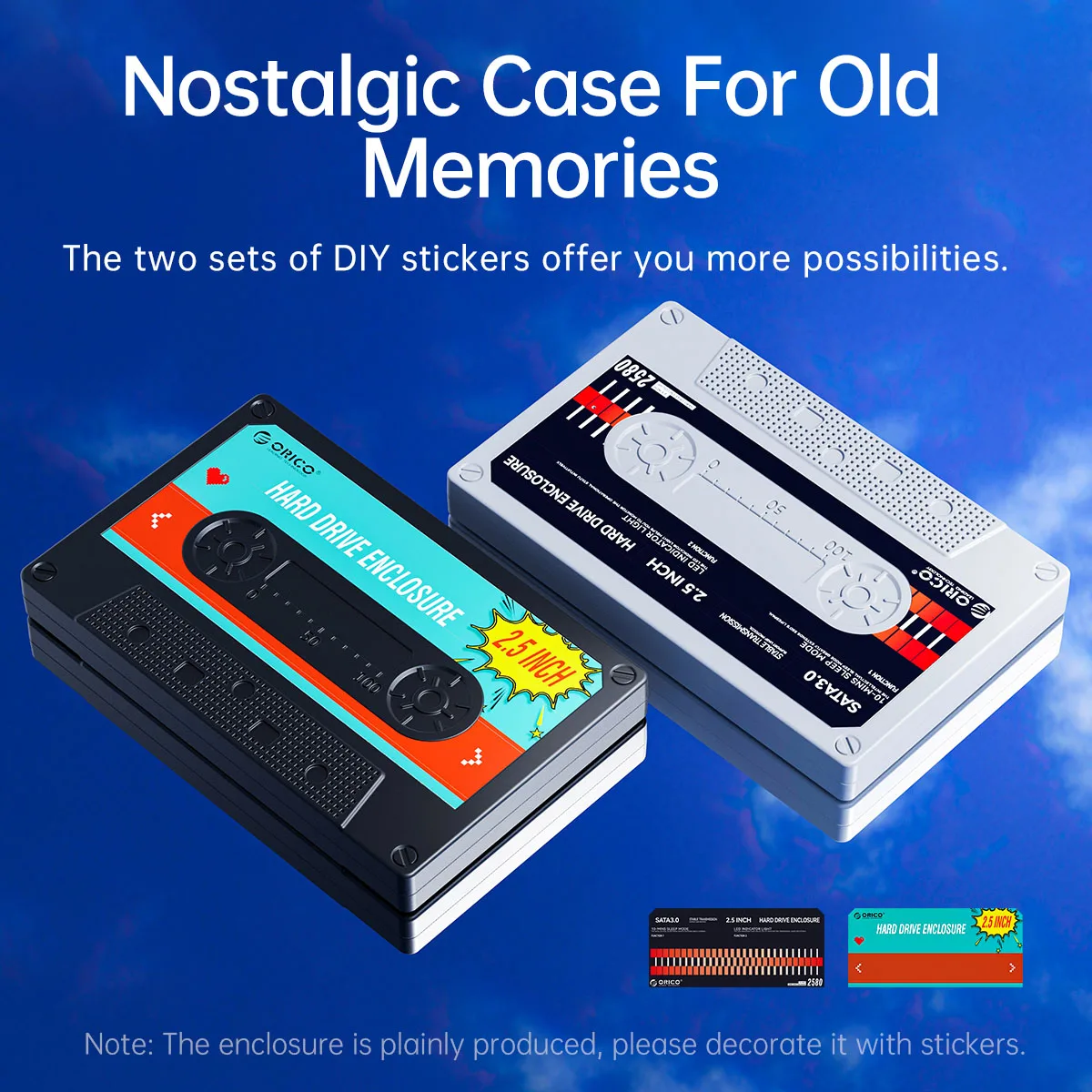 ORICO 2.5'' HDD Enclosure SATA to USB3.0 External Hard Drive Case for SSD Disk HDD Box Type C 3.0 Case HD External HDD Enclosure