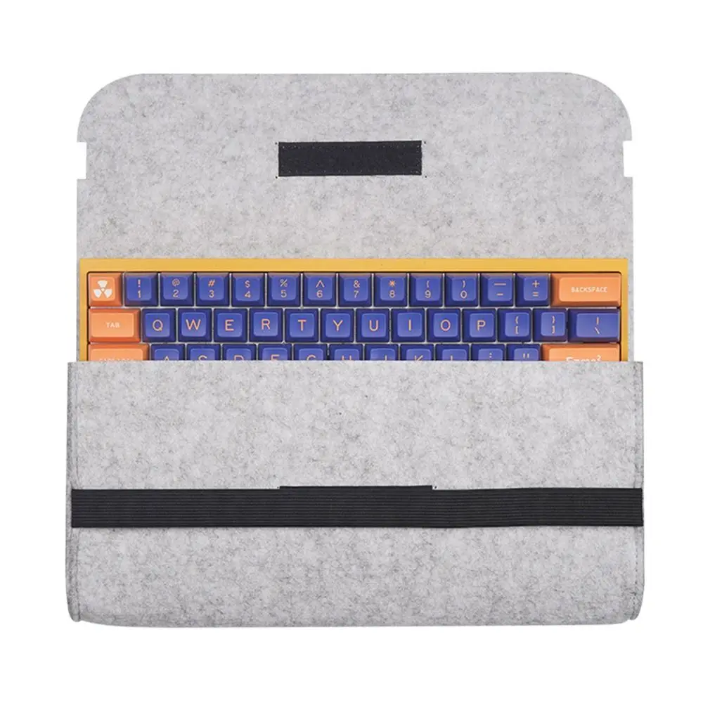 Portable 60/ 87/104 Keys Keyboard Bag Keyboard Pack Felt Bag Mechanical Keyboard Carrying Case Storage Bag Peripheral Bag