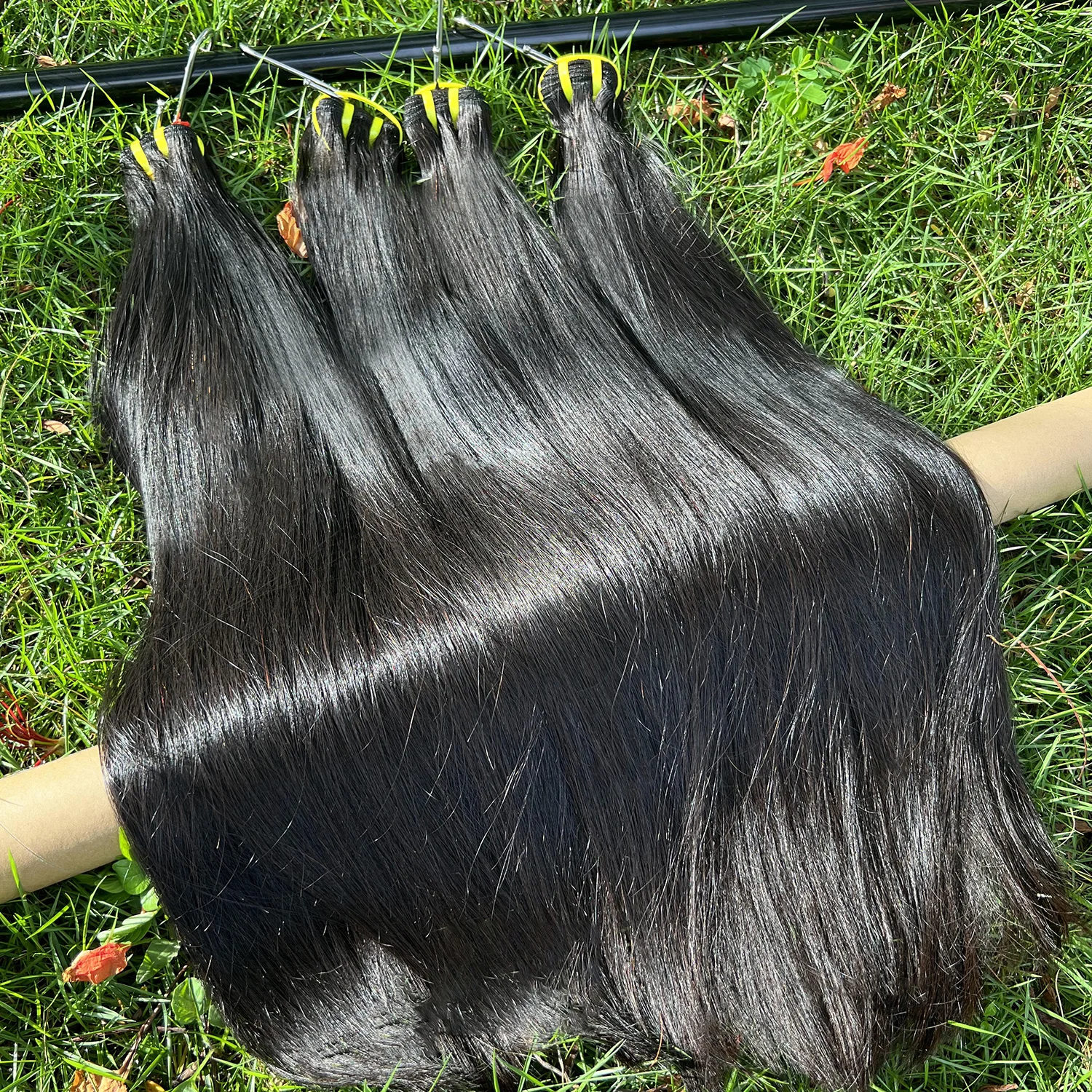 16A Raw Virgin Bone Straight 100% Human Hair Bundles Double Weft Unprocessed Vietnamese Hair Extensions 10-36 inch Natural Black