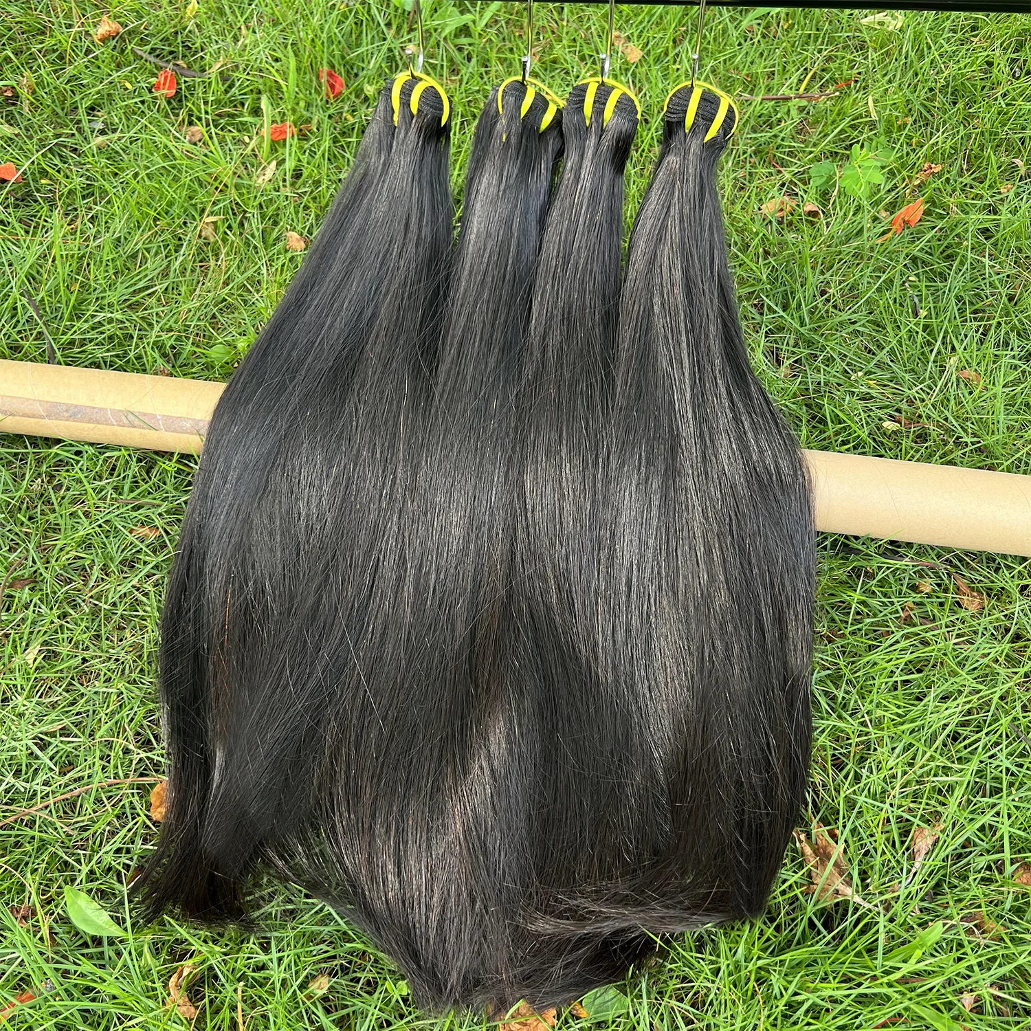 16A Raw Virgin Bone Straight 100% Human Hair Bundles Double Weft Unprocessed Vietnamese Hair Extensions 10-36 inch Natural Black