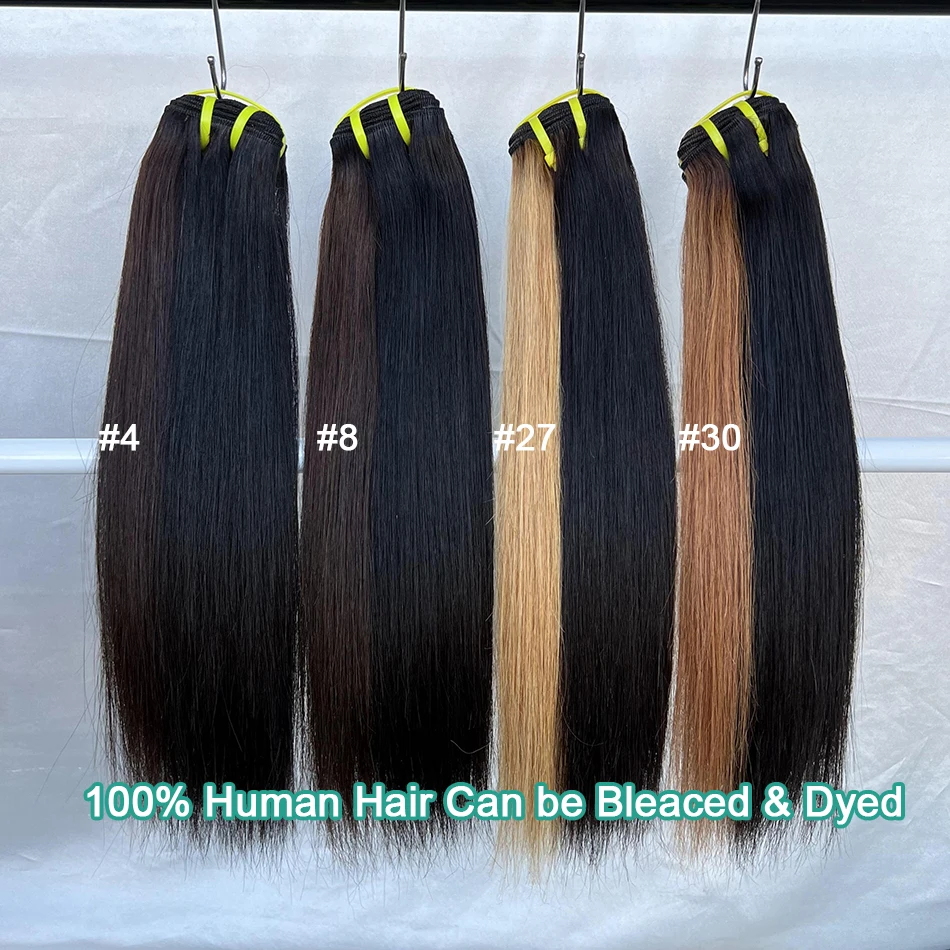 16A Raw Virgin Bone Straight 100% Human Hair Bundles Double Weft Unprocessed Vietnamese Hair Extensions 10-36 inch Natural Black