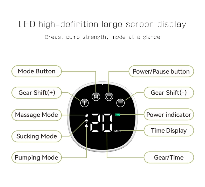 New Upgrades Wearable Breast Pump Hands Free Electric Portable Wearable Breast Pumps BPA-free Breastfeeding Milk Collector