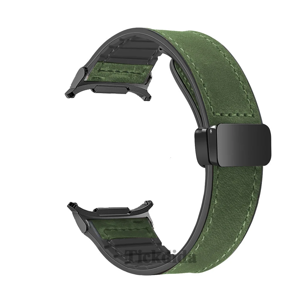 Genuine Leather Strap for Samsung Galaxy Watch Ultra 2 2026 47mm WatchBand for Watch 9 7 Ultra Bracelet Correa Accessories