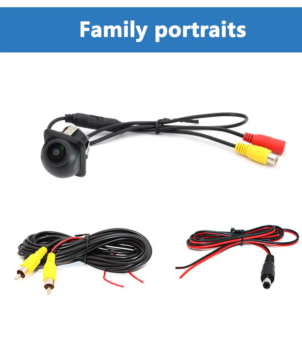 SMARTOUR Car Rear View Camera 1080P Night Vision Reversing Auto Parking Monitor CCD Waterproof 170 Degree HD Video Fish Eye Lens