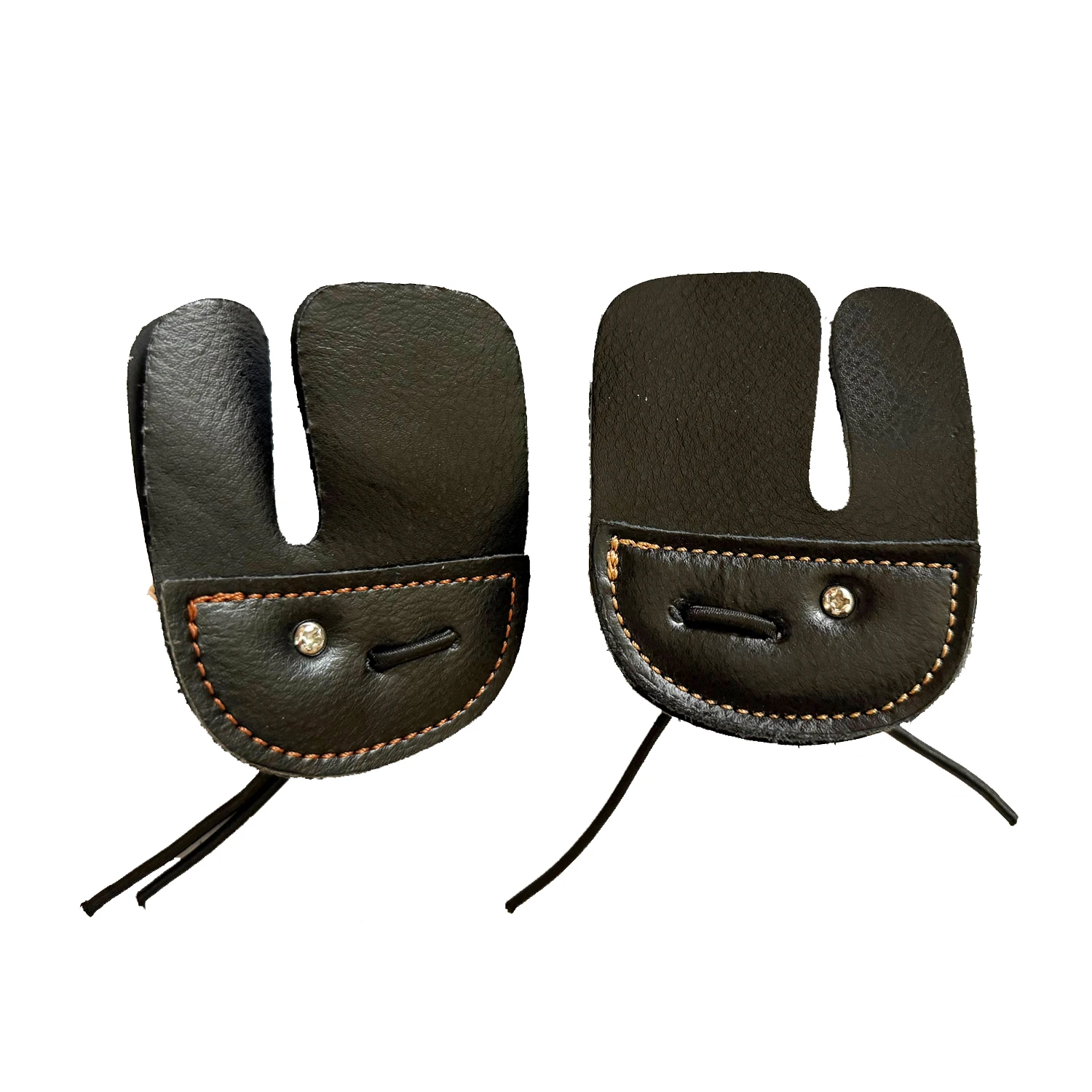 Archery Double Cow Leather Finger Tab Good For Recurve Bow Right or Left Hand 1pcs