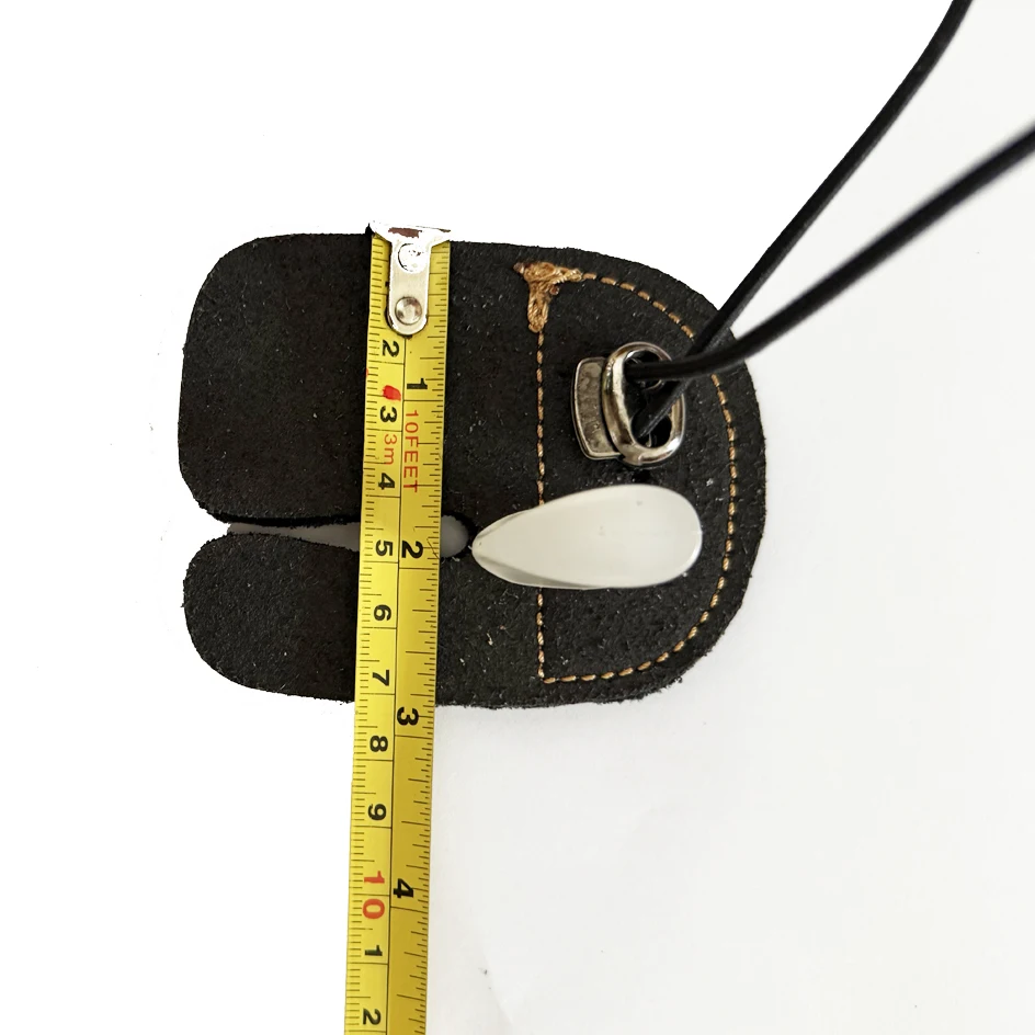 Archery Double Cow Leather Finger Tab Good For Recurve Bow Right or Left Hand 1pcs