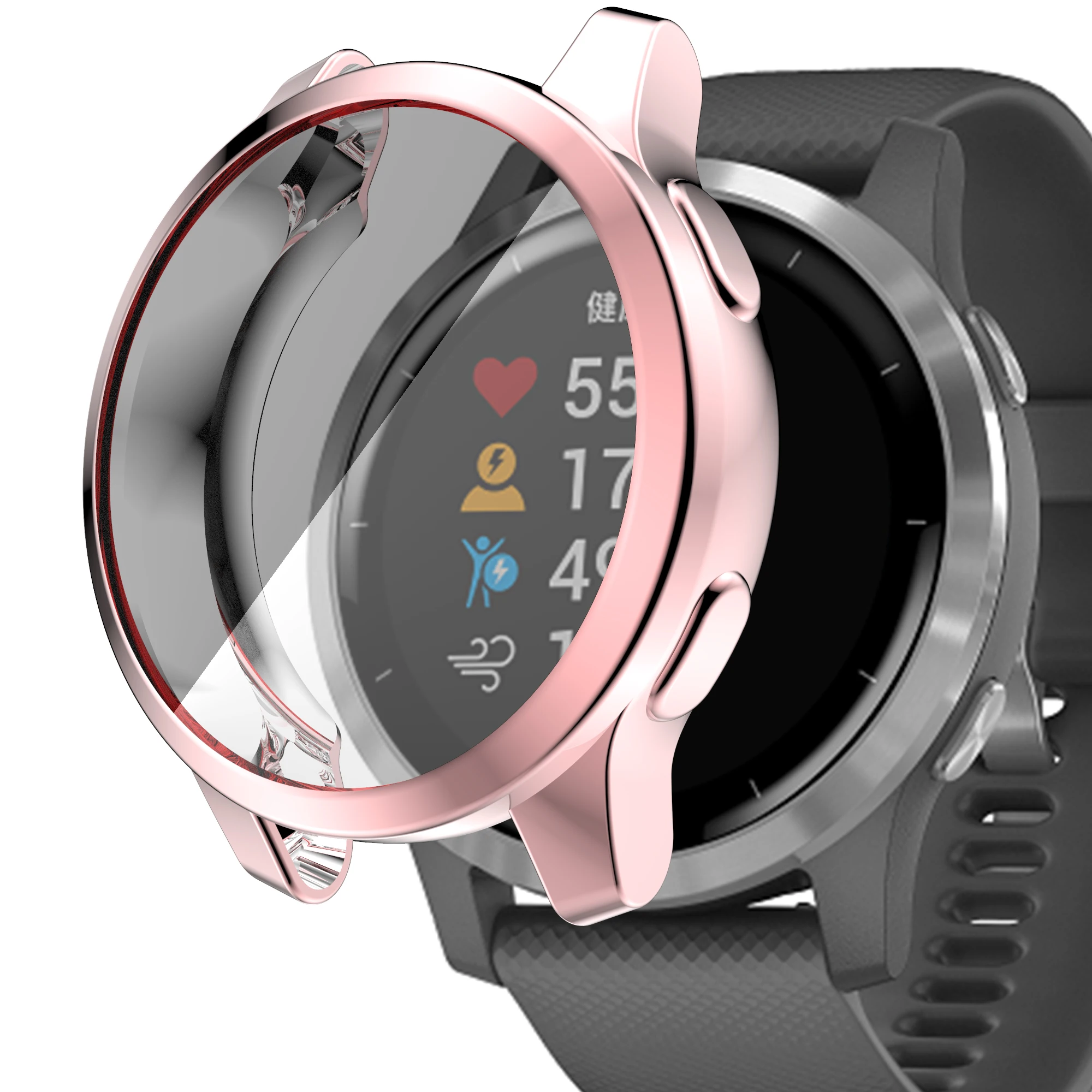 Silicone Protective Case For Garmin Venu 2 Plus 2S 3 Protector Frame Cover Shell For Garmin Vivoactive 4S / 4 Smart Watch Bumper