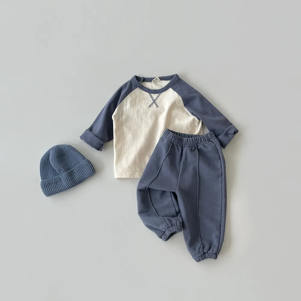 Korea Baby Boy Sweatpants Children Autumn Long Pants Kids Boys Sport Solid Color Trousers Infant Panties Toddler Spring Bottoms