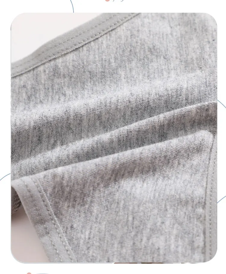 5Pcs/set Low-Rise Waist Panties Sexy G-string Cotton Seamless High Elasticity Underpants Solid Color Breathable Lady Underwear
