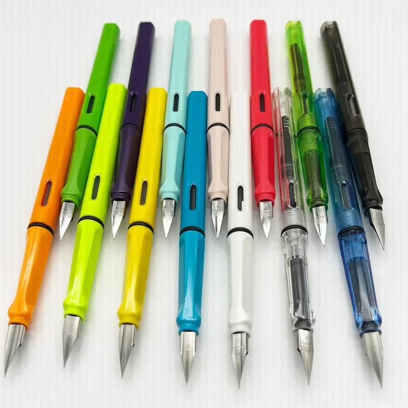 JINHAO 619 Fountain Pen High Quality Colors Student F EF Nib Ink Pen Calligraphy Pen Stationery School Office Supplies