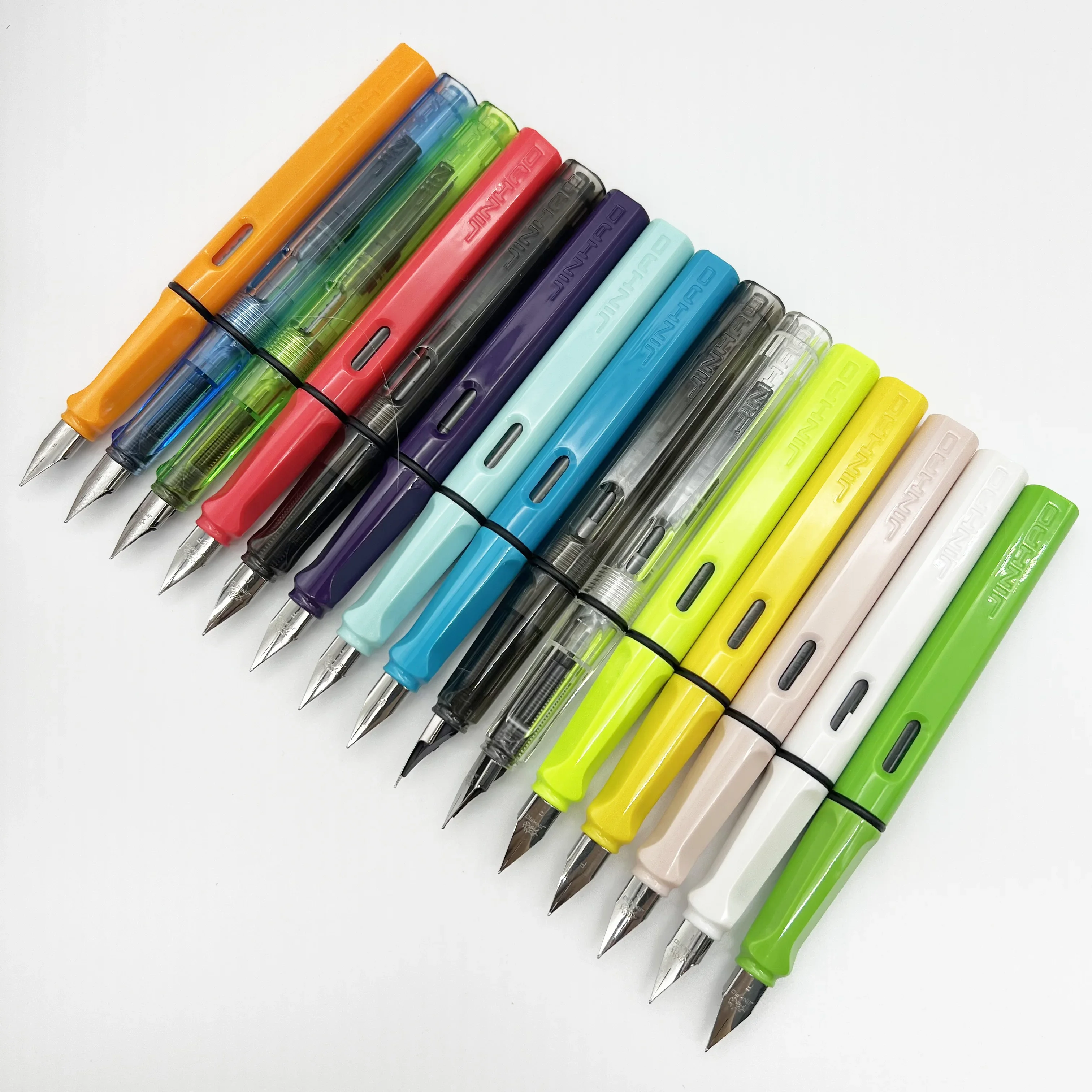 JINHAO 619 Fountain Pen High Quality Colors Student F EF Nib Ink Pen Calligraphy Pen Stationery School Office Supplies