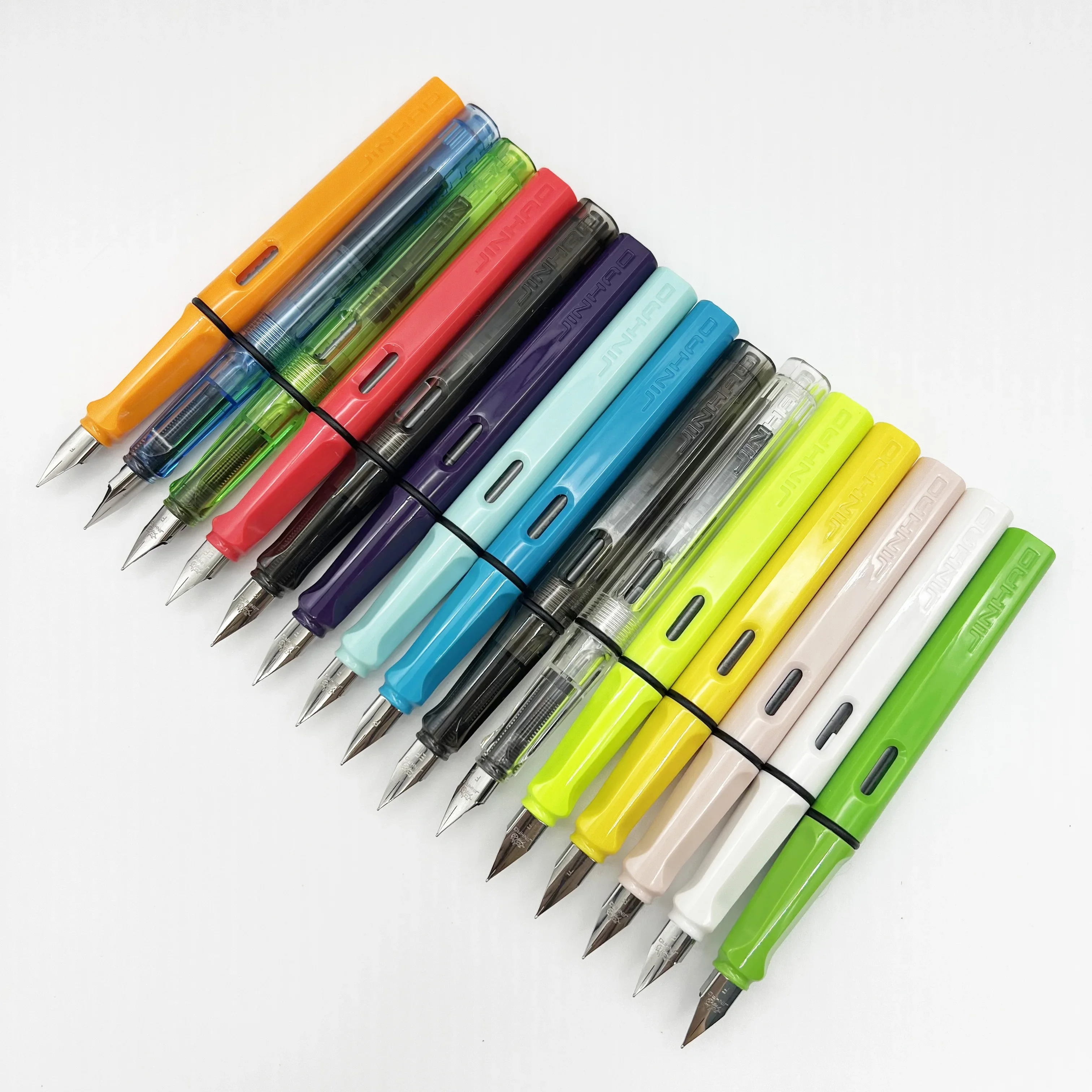 JINHAO 619 Fountain Pen High Quality Colors Student F EF Nib Ink Pen Calligraphy Pen Stationery School Office Supplies