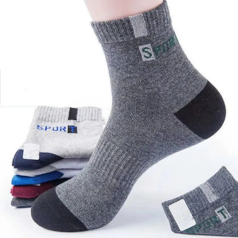 2/5/10 Pairs Neutral Spring Summer Mid Tube Socks Comfortable Breathable for Outdoor Sports in All Seasons Daily Business Wear