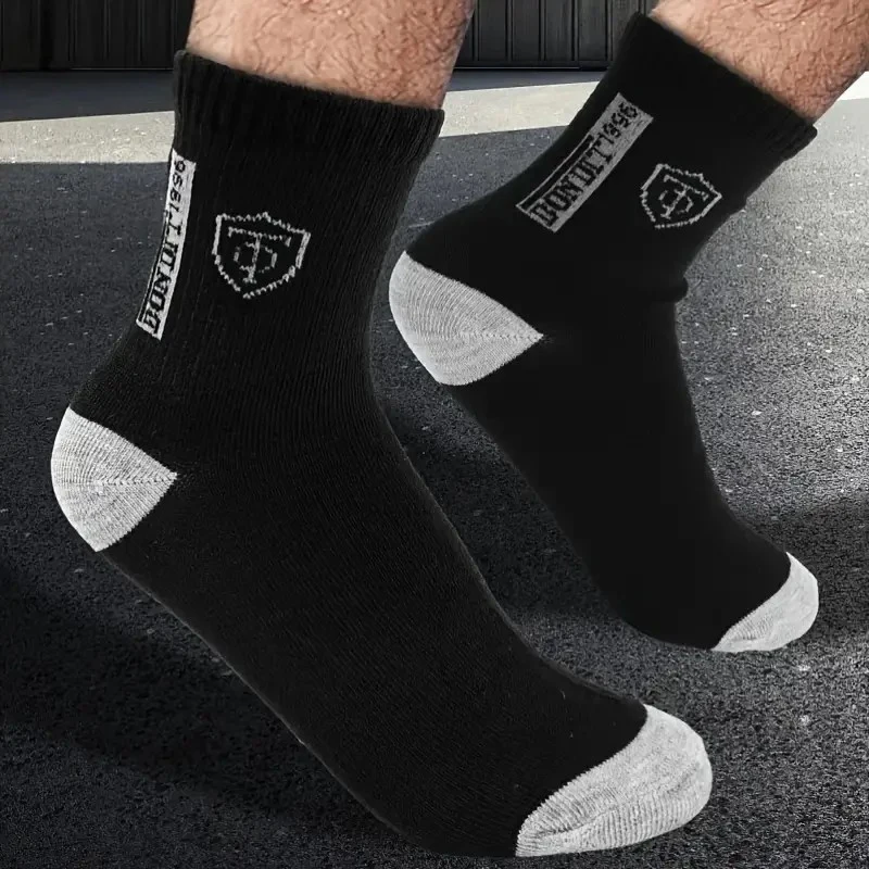 2/5/10 Pairs Neutral Spring Summer Mid Tube Socks Comfortable Breathable for Outdoor Sports in All Seasons Daily Business Wear