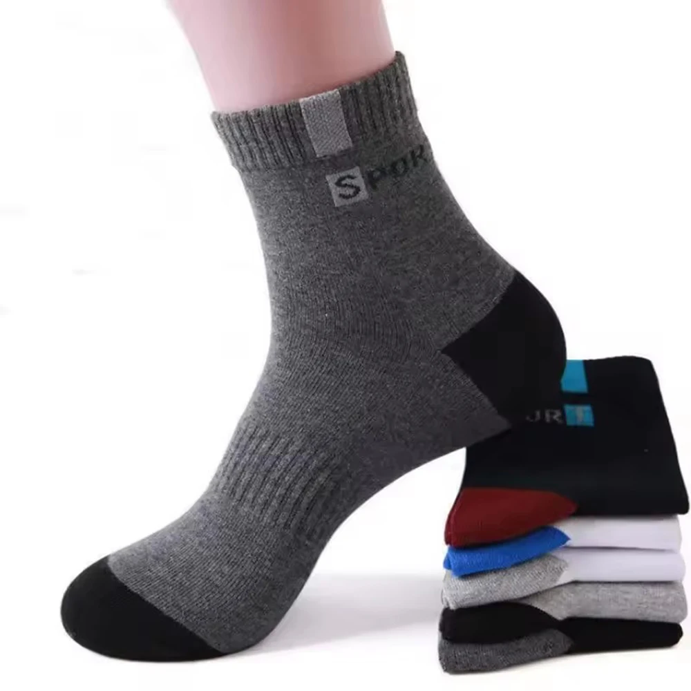 2/5/10 Pairs Neutral Spring Summer Mid Tube Socks Comfortable Breathable for Outdoor Sports in All Seasons Daily Business Wear