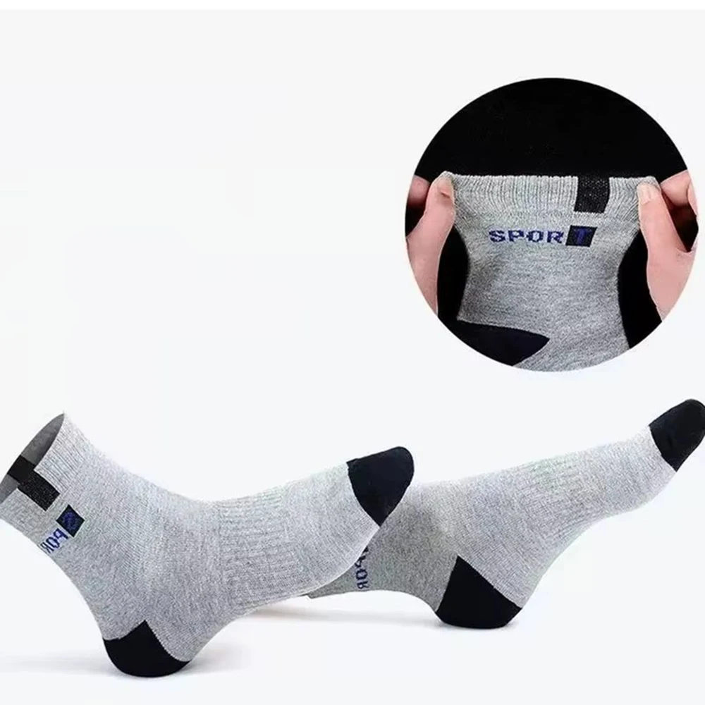 2/5/10 Pairs Neutral Spring Summer Mid Tube Socks Comfortable Breathable for Outdoor Sports in All Seasons Daily Business Wear