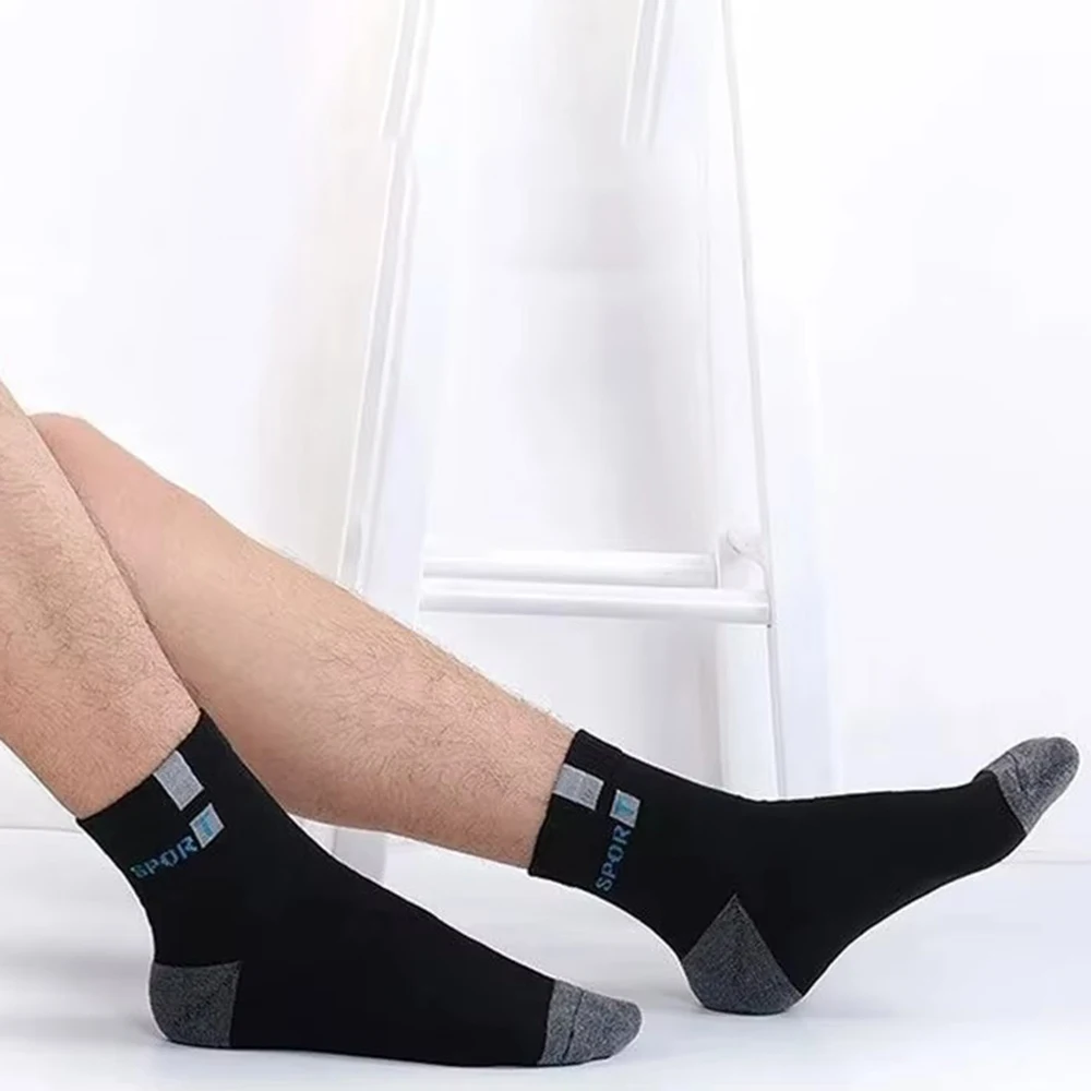 2/5/10 Pairs Neutral Spring Summer Mid Tube Socks Comfortable Breathable for Outdoor Sports in All Seasons Daily Business Wear
