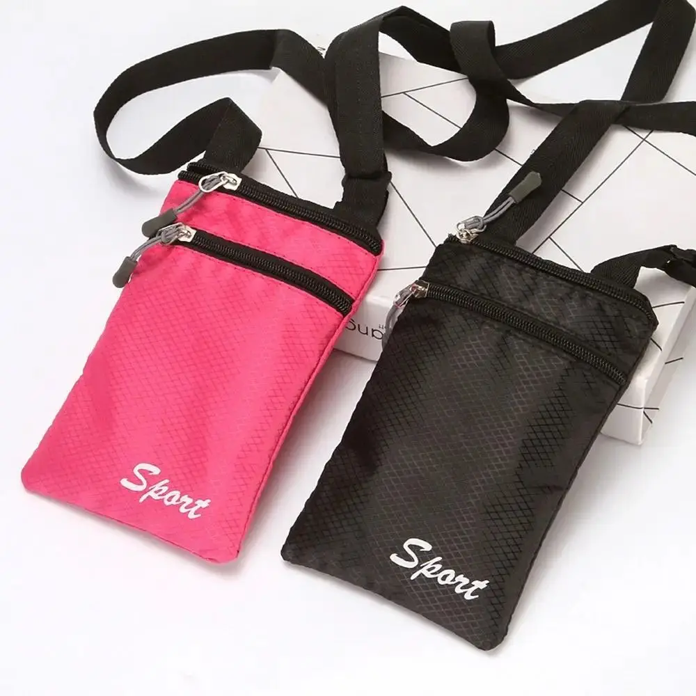 Fashionable Solid Color Phone Bag Square Simple Shoulder Bag Crossbody Bags Outdoor Hanging Bag Coin Purse Letter Storage Bag