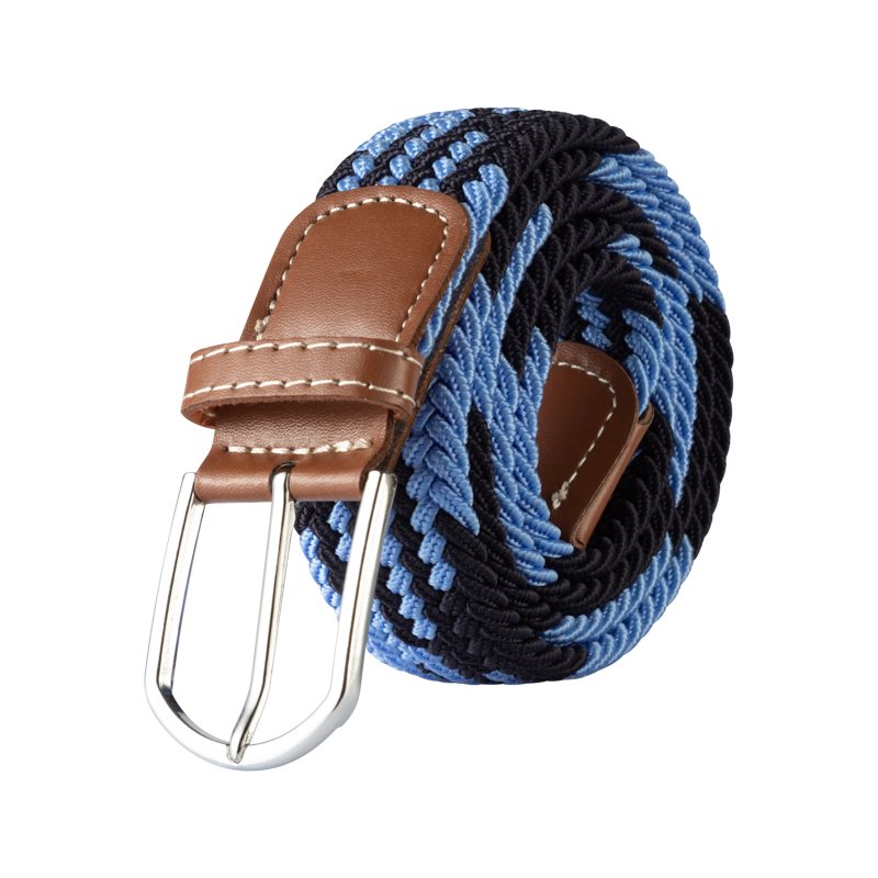 Unisex Elastic Fabric Woven Casual Women Pin Buckle Expandable Braided Stretch Canvas Stylish Leisure Belts for Men