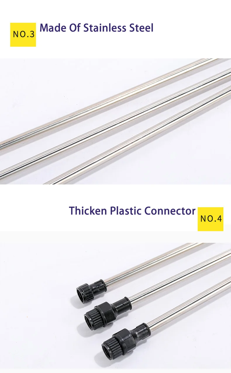Retractable 0.45-0.8m Spraying Rod For Hand Pressure Sprayer Outdoor Garden Pesticide Spray Tree Watering Can Accessories
