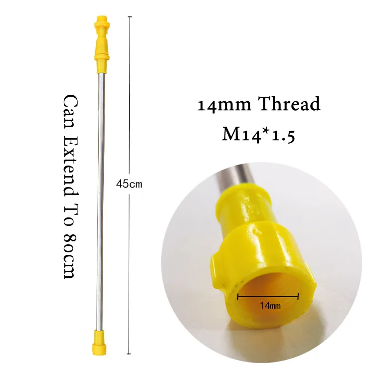 Retractable 0.45-0.8m Spraying Rod For Hand Pressure Sprayer Outdoor Garden Pesticide Spray Tree Watering Can Accessories
